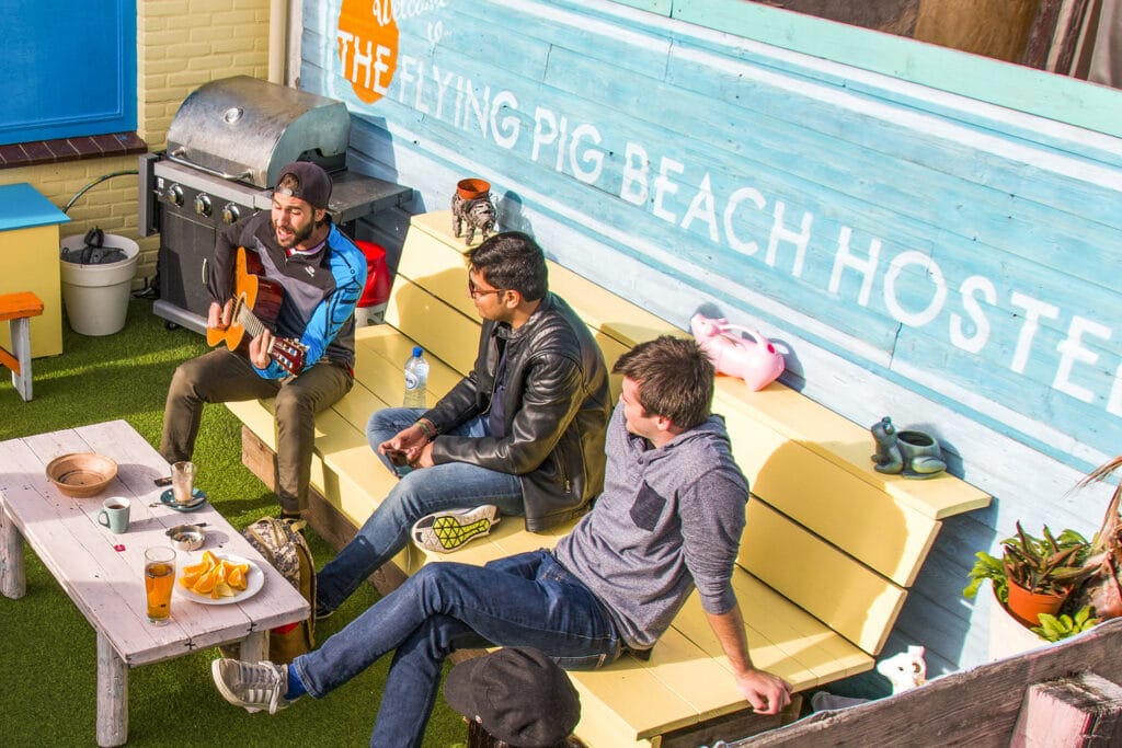 Hostel Style, the Flying Pig Beach is providing the quintessential hostel experience. Brand values