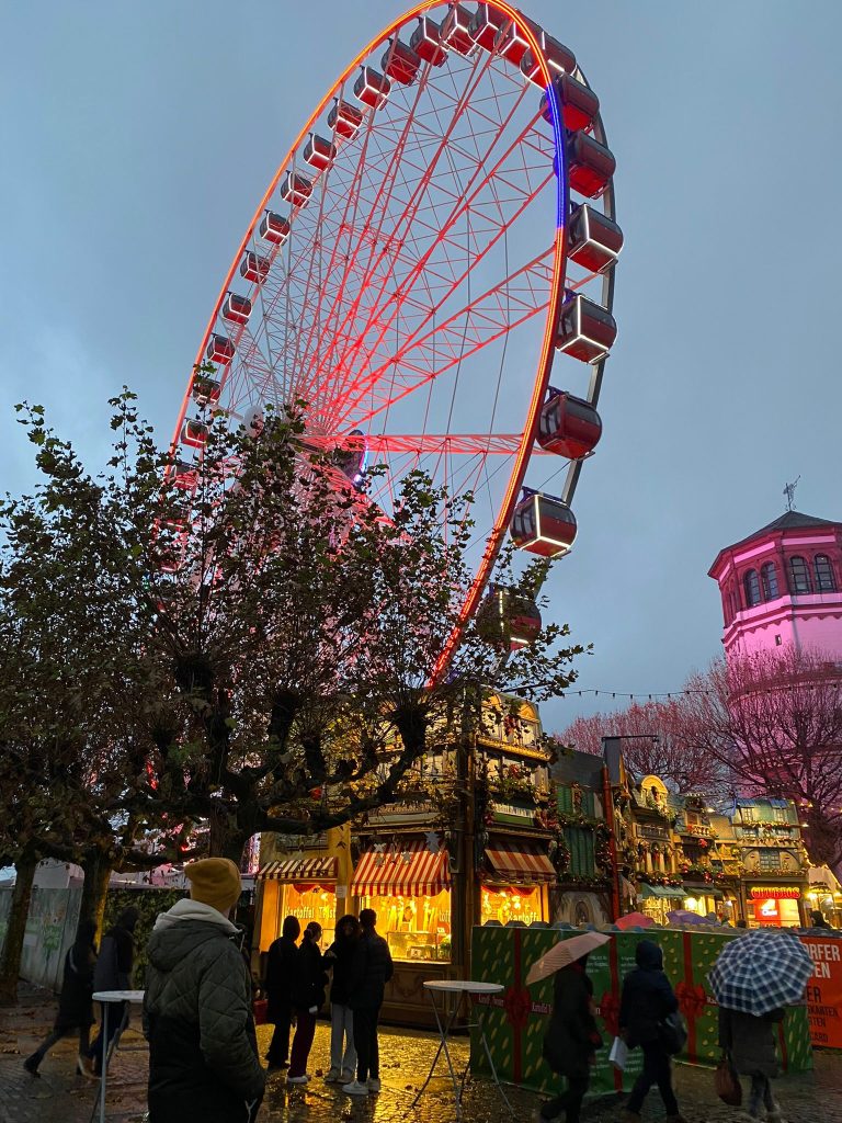 Ferris wheel on a christmas market