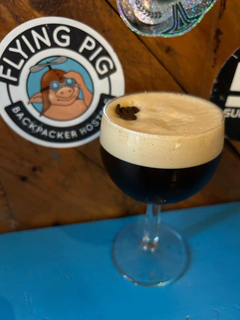 Espresso martini, from The Pig Bar & Cafe new cocktail list.