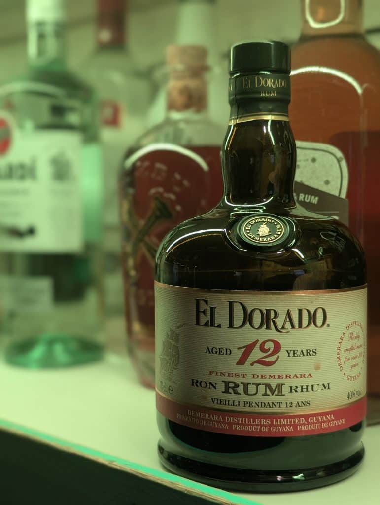 El Dorado, 12 years aged rum.